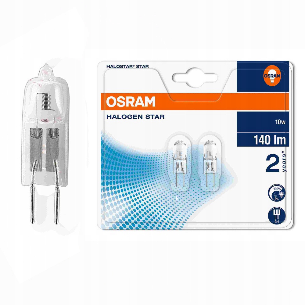 

Żarówka Halogenowa Kapsułka 12V 10W G4 Osram 2SZT