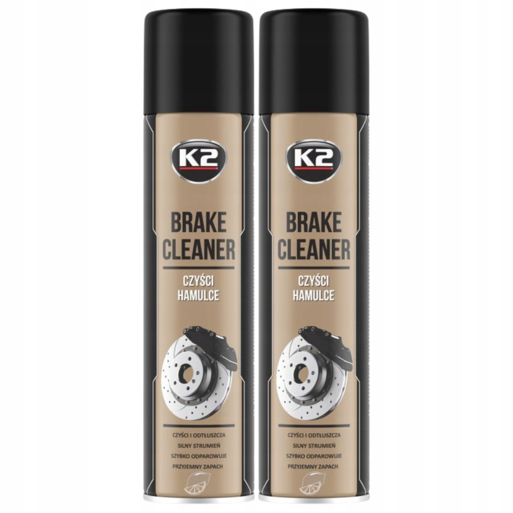Zmywacz hamulców tarcz hamulcowych środek spray K2 Brake Cleaner 600ml x2