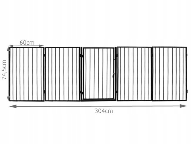 BARIERKA ZABEZPIECZAJĄCA DUŻA BRAMKA OCHRONNA NA SCHODY OSŁONA KOMINKA Materiał metal