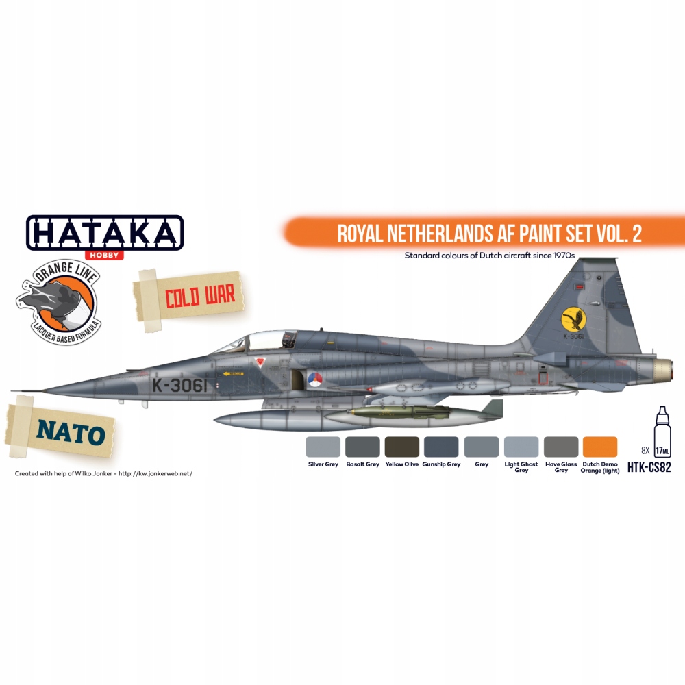 Sada barev Hataka CS82 Royal Netherlands Af sv. 2