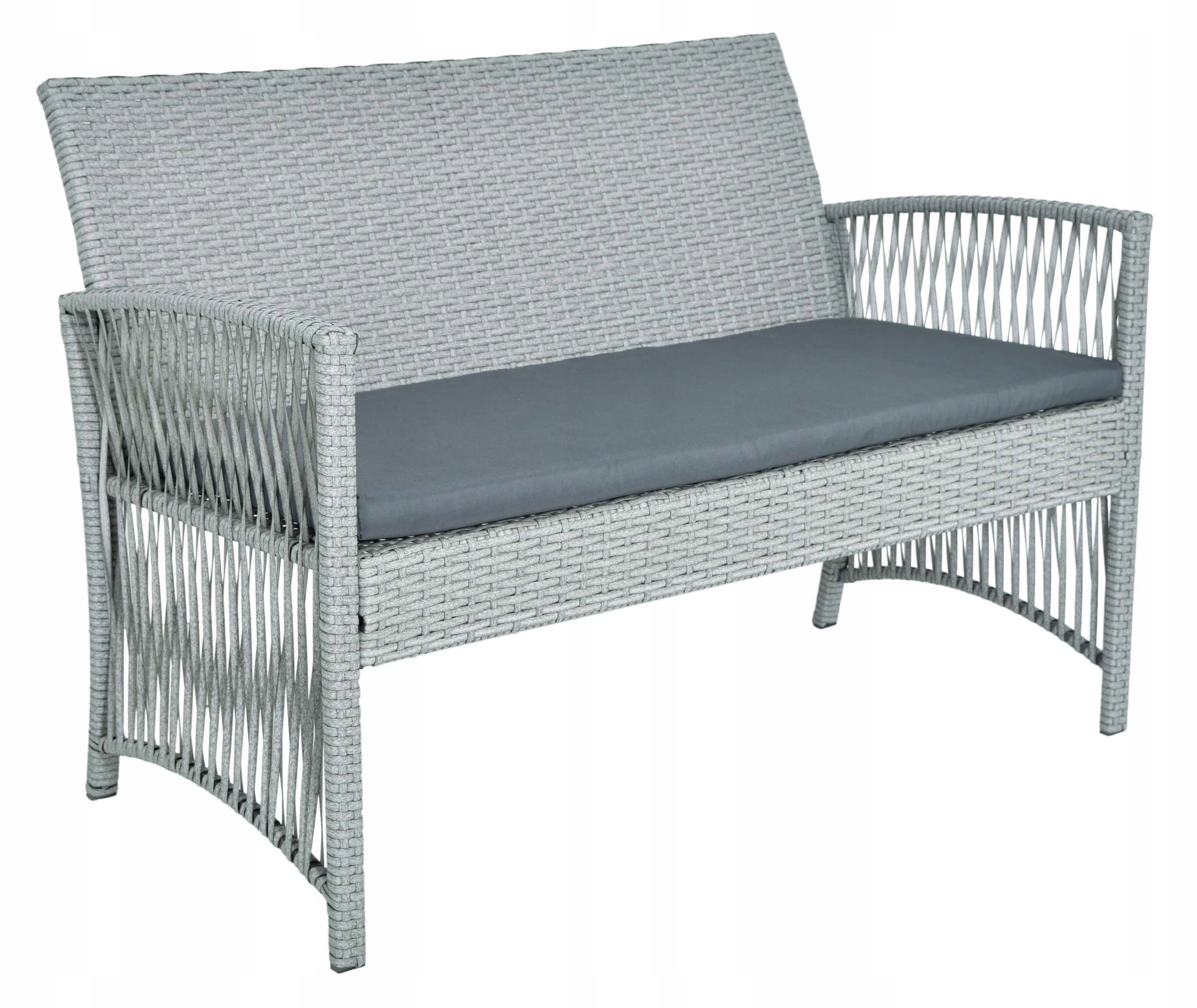 КОМПЛЕКТ САДОВИХ МЕБЛІВ ДИВАННИЙ СТІЛ КРІСЛА ПОЛІ РОТАНГ САДОВІ МЕБЛІ Домінуючий матеріал Техно ротанг