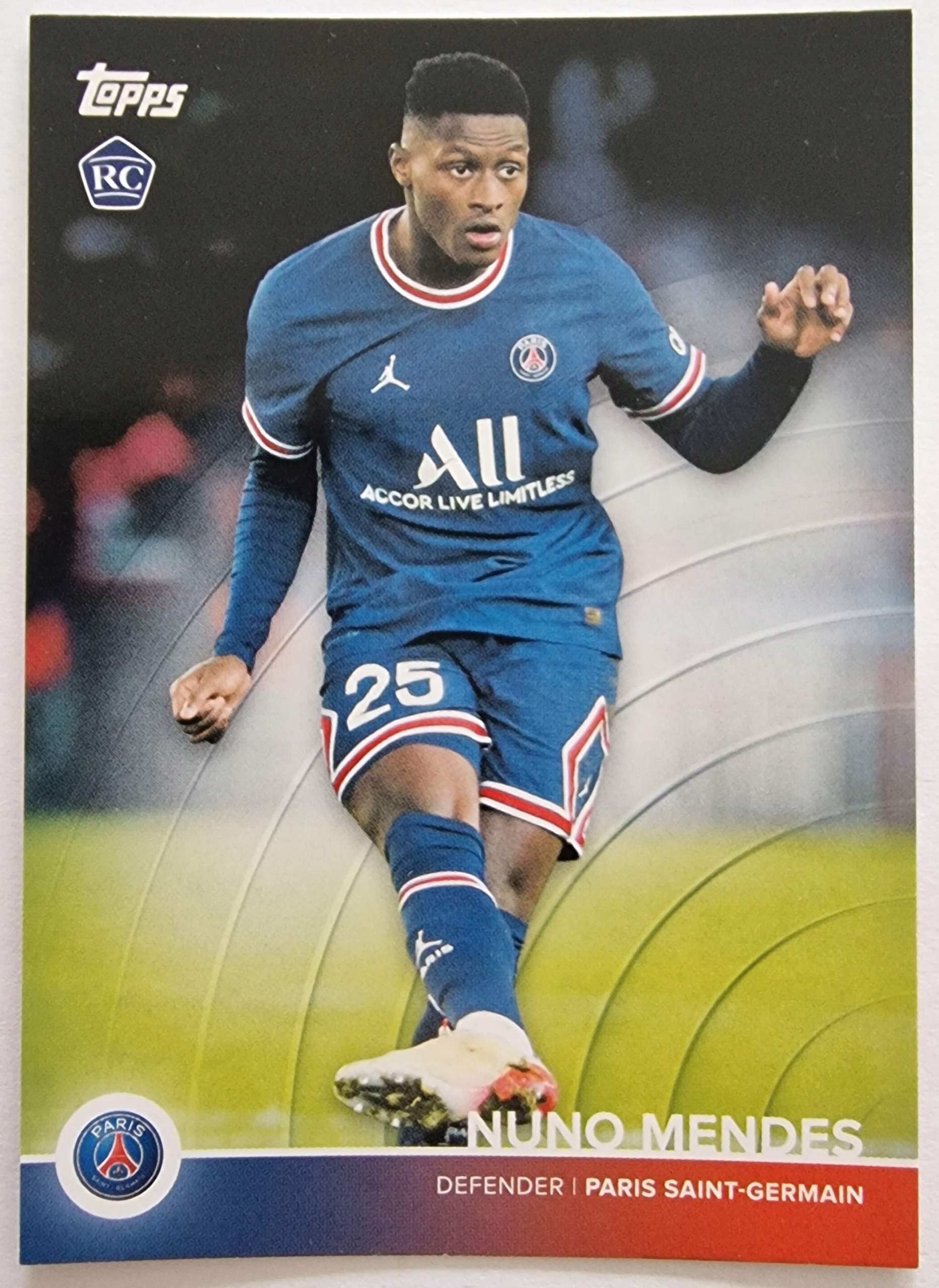 VD66 Mendes Psg Topps Set Team 2022
