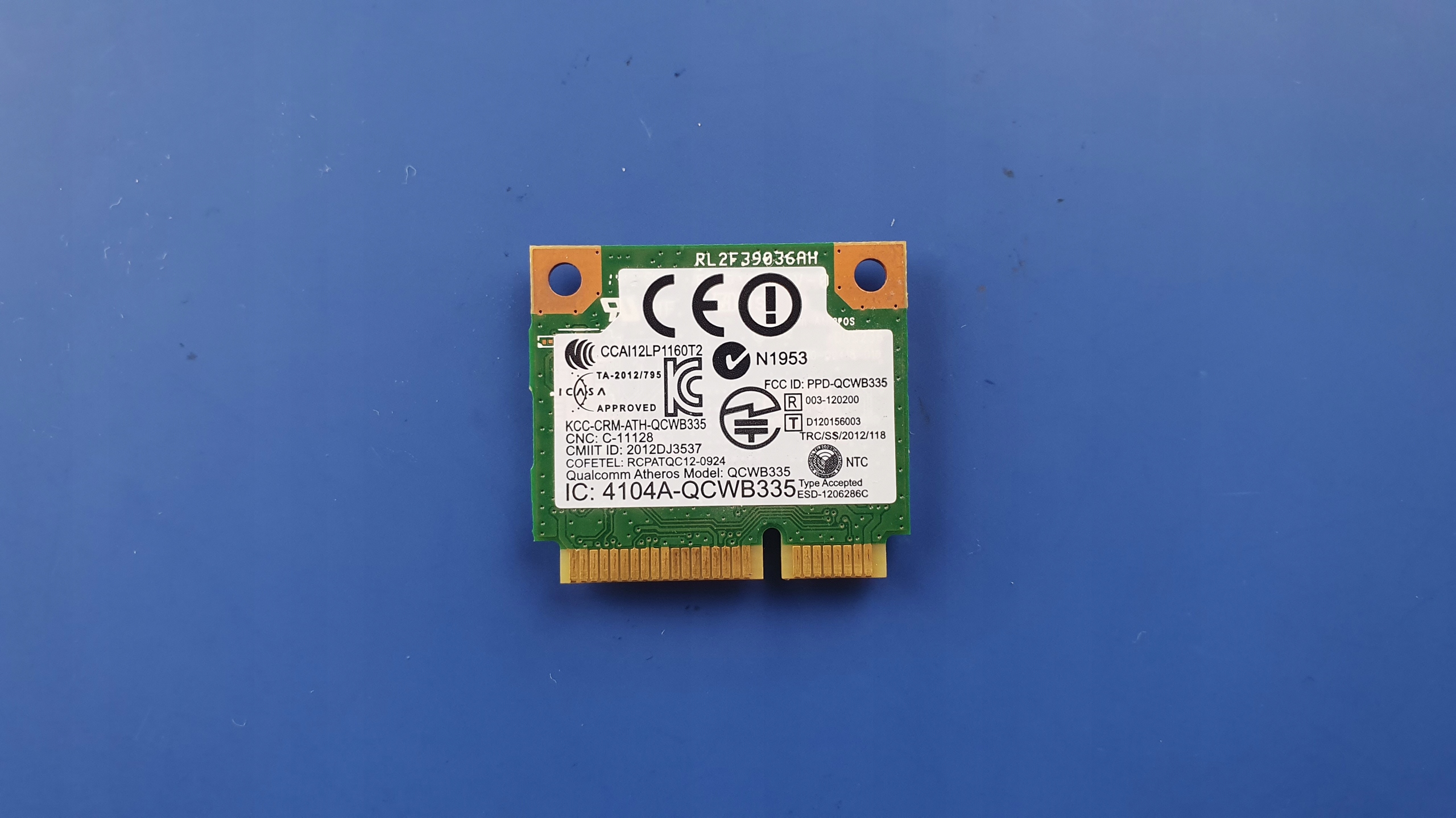 Karta WiFi Dell 5748 DW1705 Mini-PCI Bluetooth 4.0 Producent Dell
