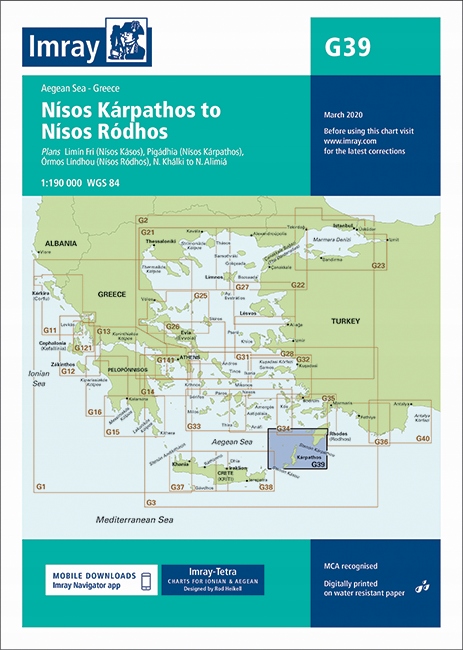 Imray G39 Nísos Kárpathos to Nísos Ródhos