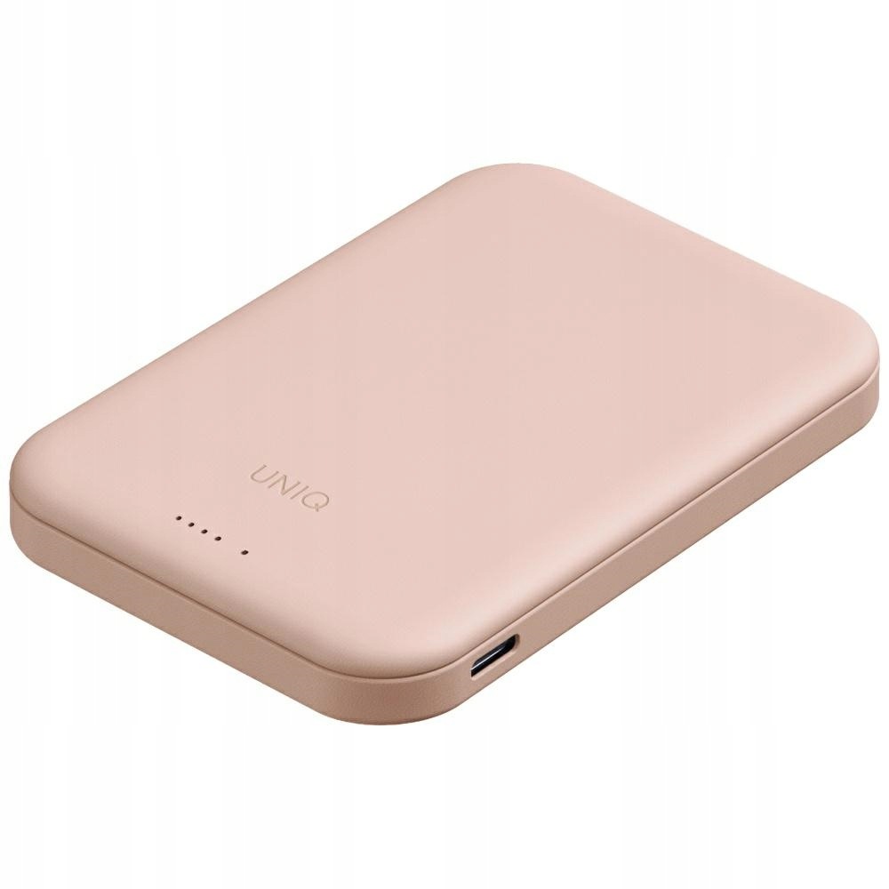 Powerbank Uniq Lyden Lexa Magnetic 5000mAh Pd Usb-c MagSafe różowy