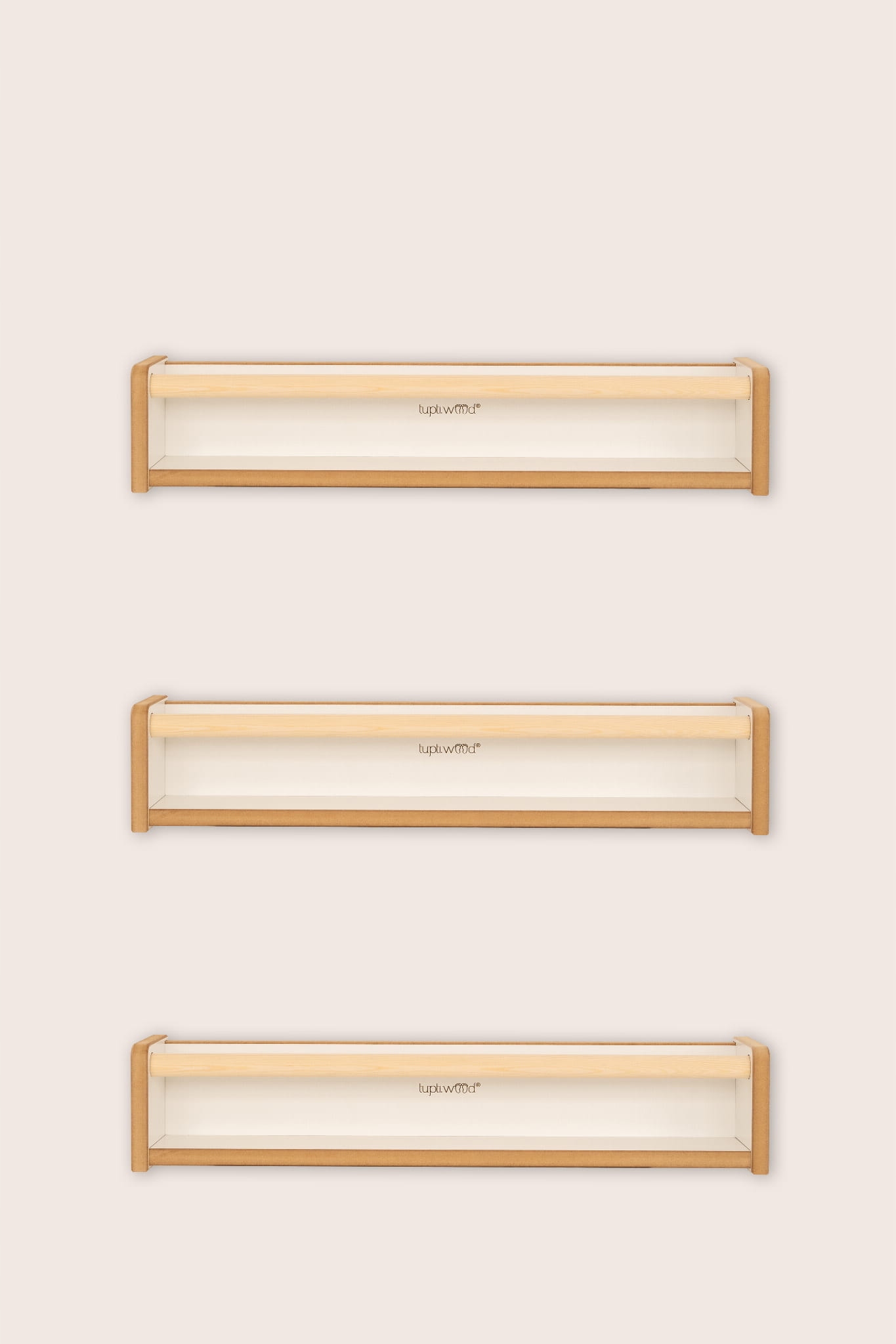 Zestaw 3 półek na książki Kolekcja tupti.wood