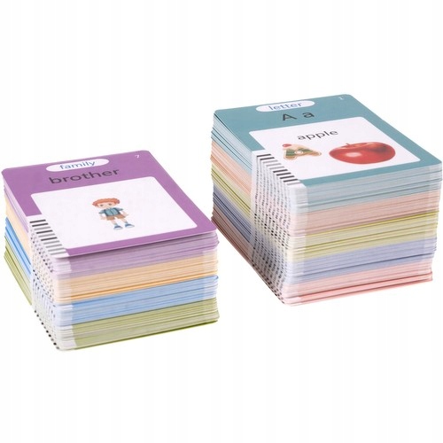 ZABAWKA DO NAUKI ANGIELSKIEGO SŁÓWKA 224 KARTY Materiał plastik inny