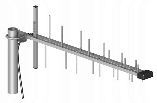 Antena GSM typu YAGI 9dBi 800-2500 MHz złącze SMA-m 50 Ohm - AT-GSM-LOG