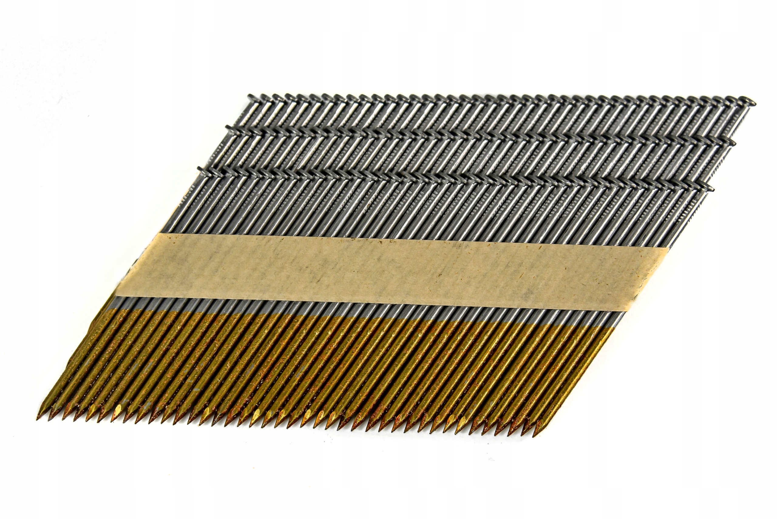 Gwoździe do gwoździarki Łączone Papierem Ocynk 3,1x100mm 2000szt 34° Maksymalna długość gwoździ/zszywek 100 mm