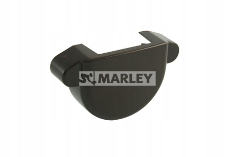 Zaślepka rynny PVC BRĄZ Marley Continental r. 100