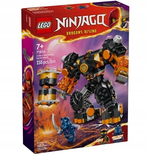 LEGO Ninjago Robot żywiołu ziemi Cole'a 71806