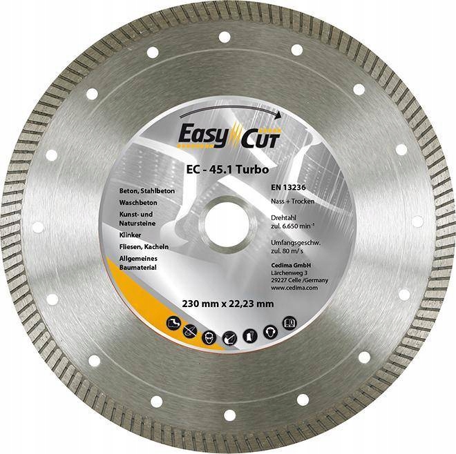 Diamantový řezací kotouč EC-45.1 115x1,2x10x22,23 mm Cedima