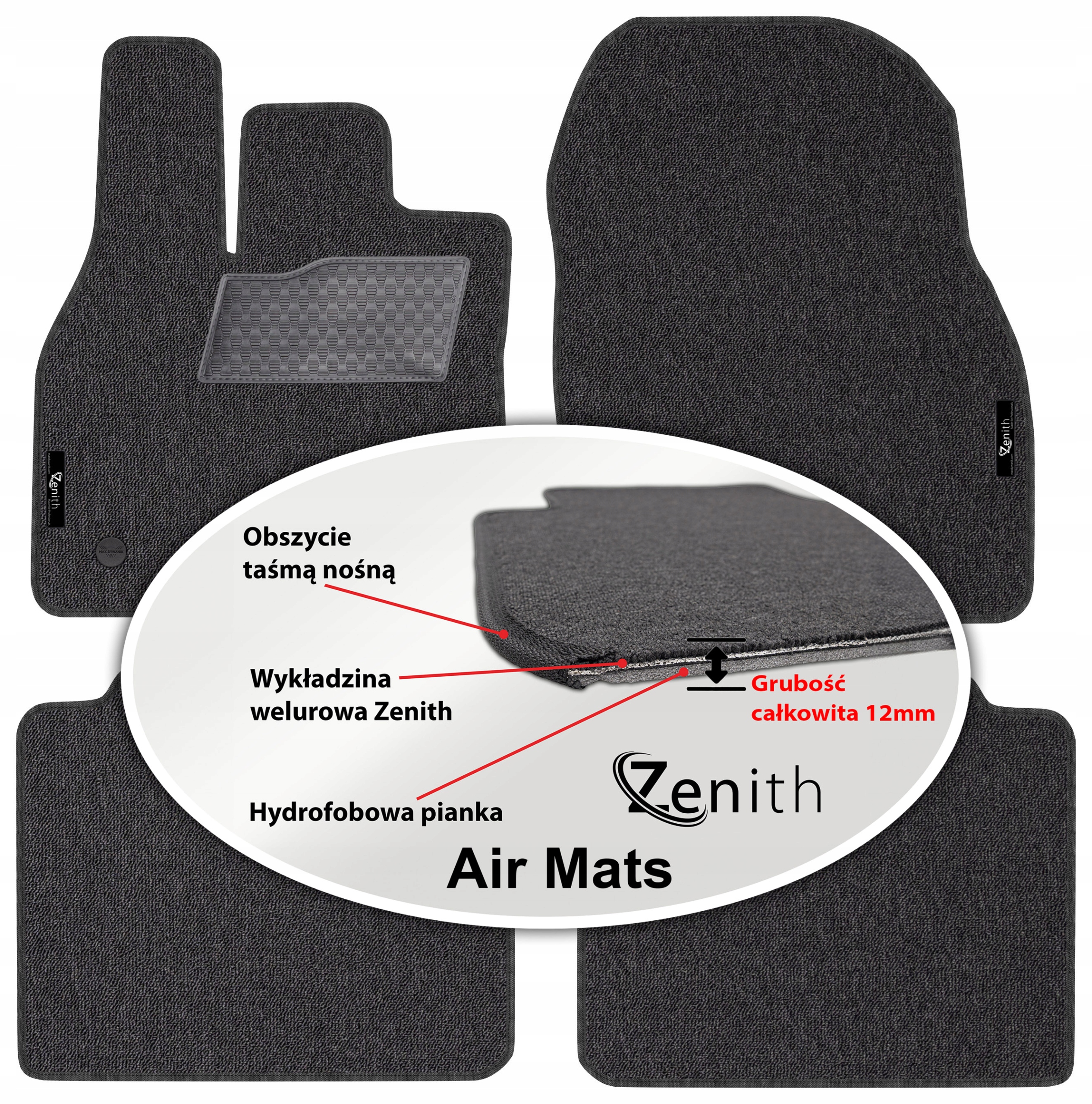 Subaru Solterra od roku 2022. Velúrové koberčeky do auta Zenith Air Mats