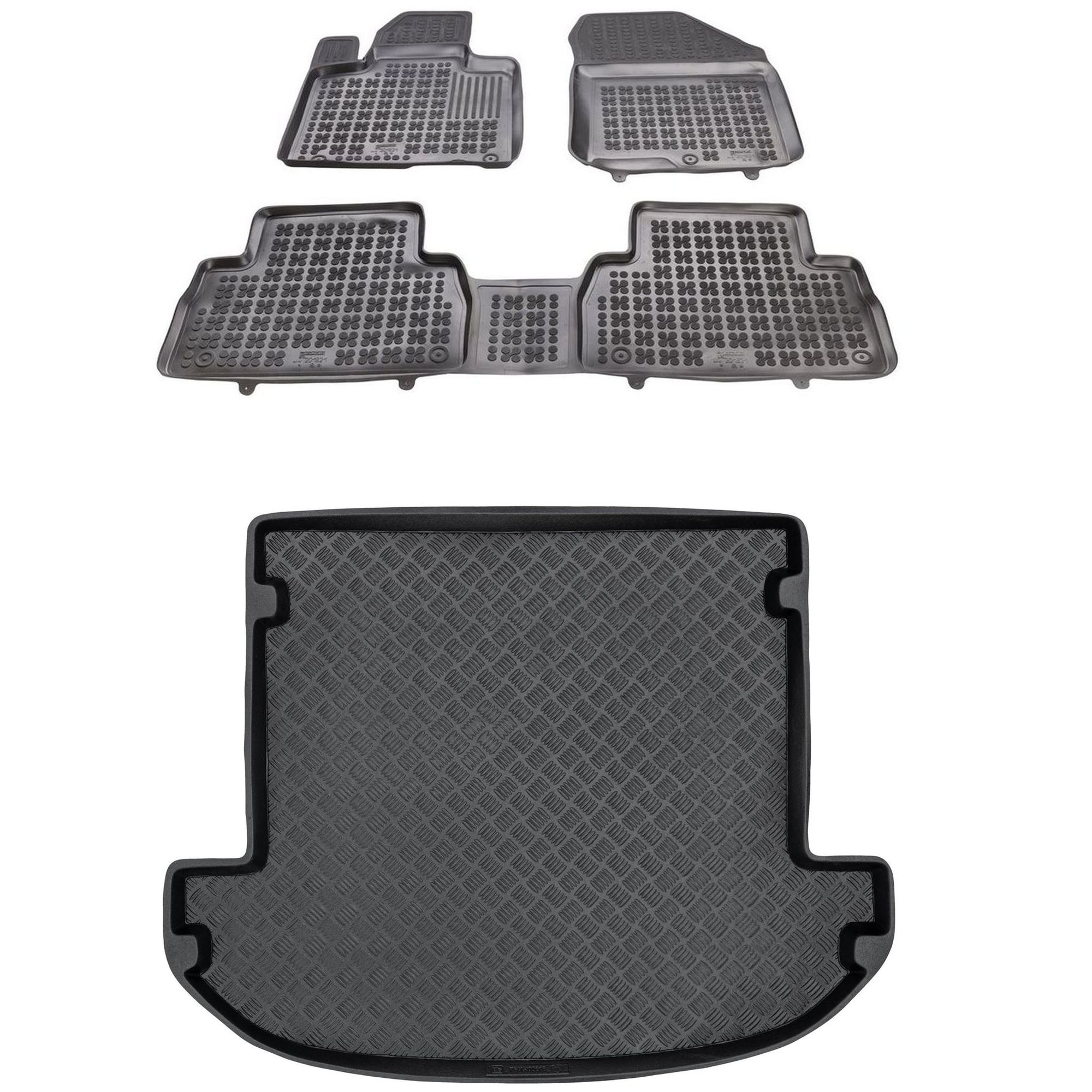 Sada koberčekov a protišmykovej podložky Hyundai Santa Fe IV 2018-2020