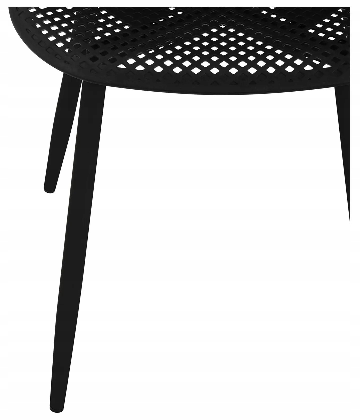 Zestaw krzeseł metalowych 4 czarne 150kg Fromm Starck STAR_SEAT_13 10260139