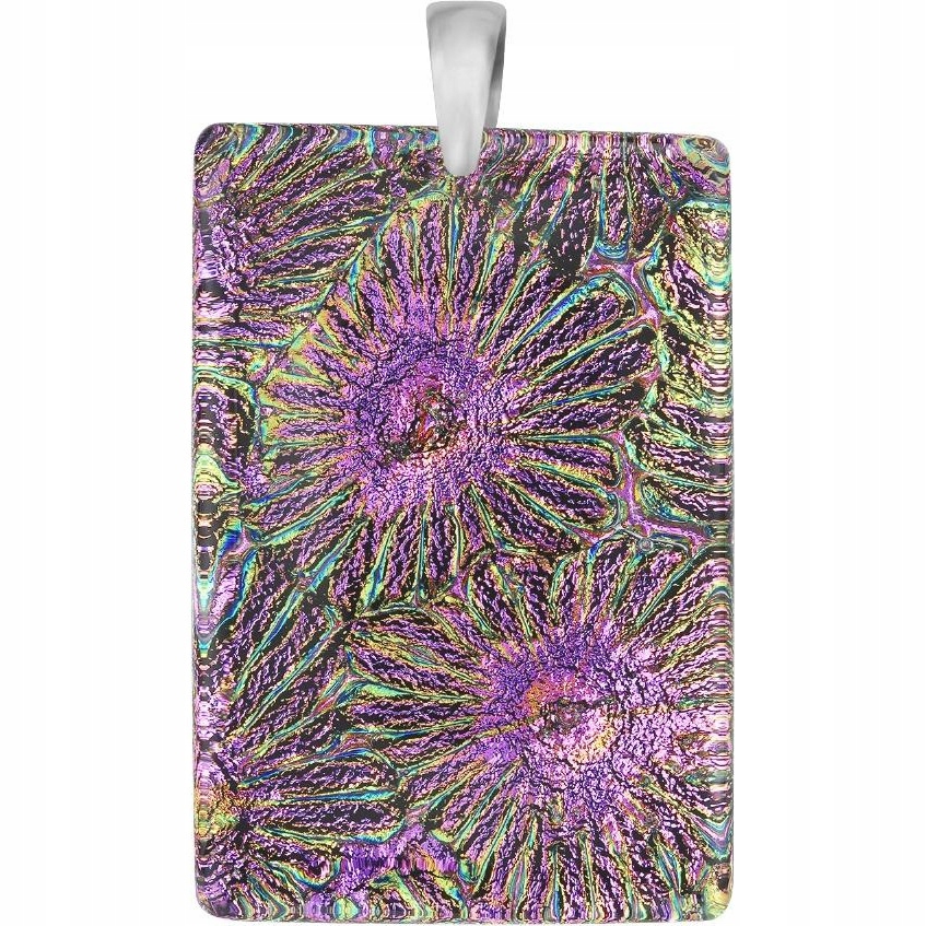 Dámský růžový přívěsek Harf sklo murano