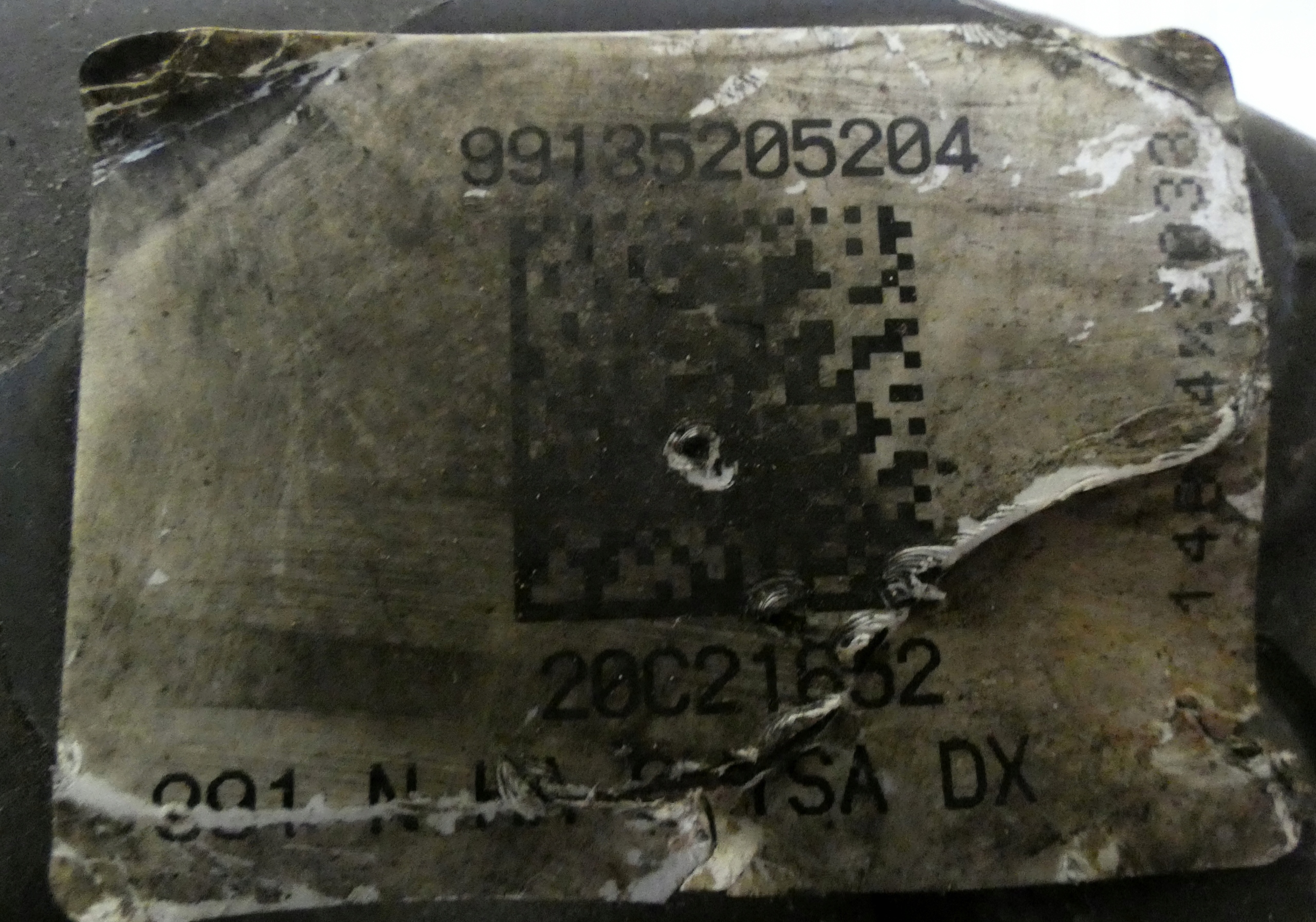 PORSCHE 991 caliper brake rear part rear