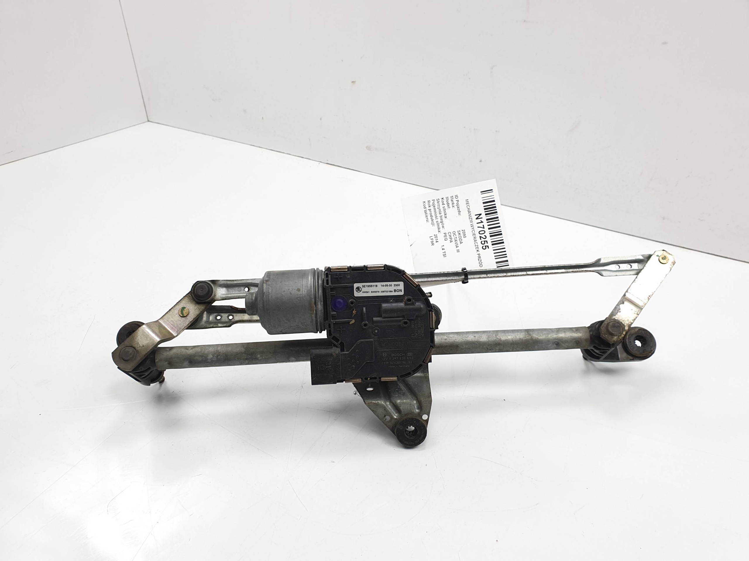 wiper mechanism front EU 5E1955023A SKODA OCTAVIA III