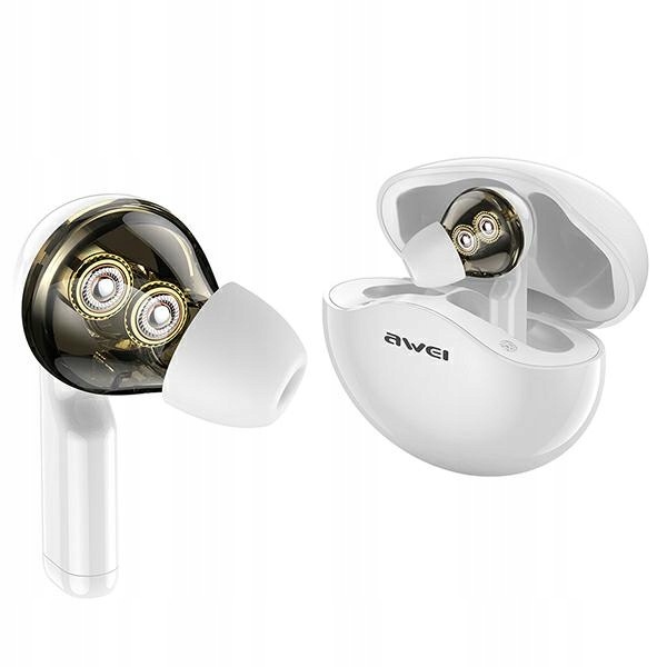 Awei słuchawki sportowe Bluetooth T12TWS białe/white