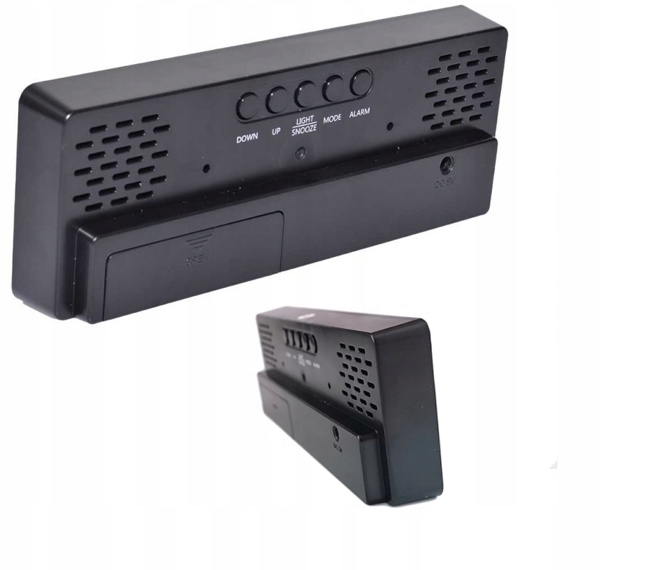 ZEGAR ELEKTRONICZNY LED BUDZIK ZEGAREK Z ALARMEM KOLOR B Zasilanie baterie