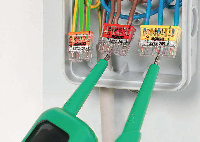 ZŁĄCZKA WAGO 2273-204 4x0,5-2,5 mm² 4 ZACISKI 1SZT Maksymalne natężenie prądu 24 A