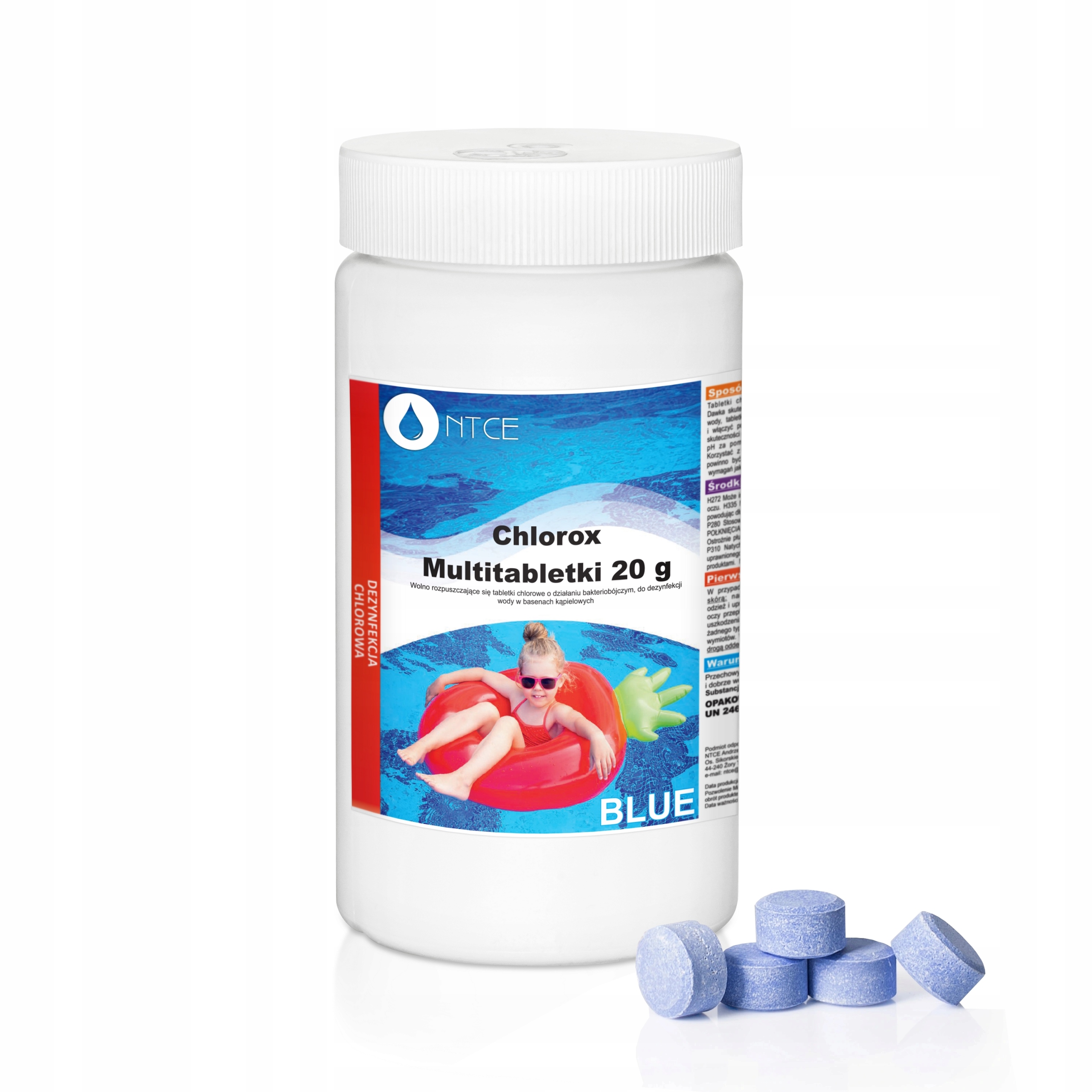 

Tabletki Chlor Do Basenu Wielofunkcyjne 1kg 20g