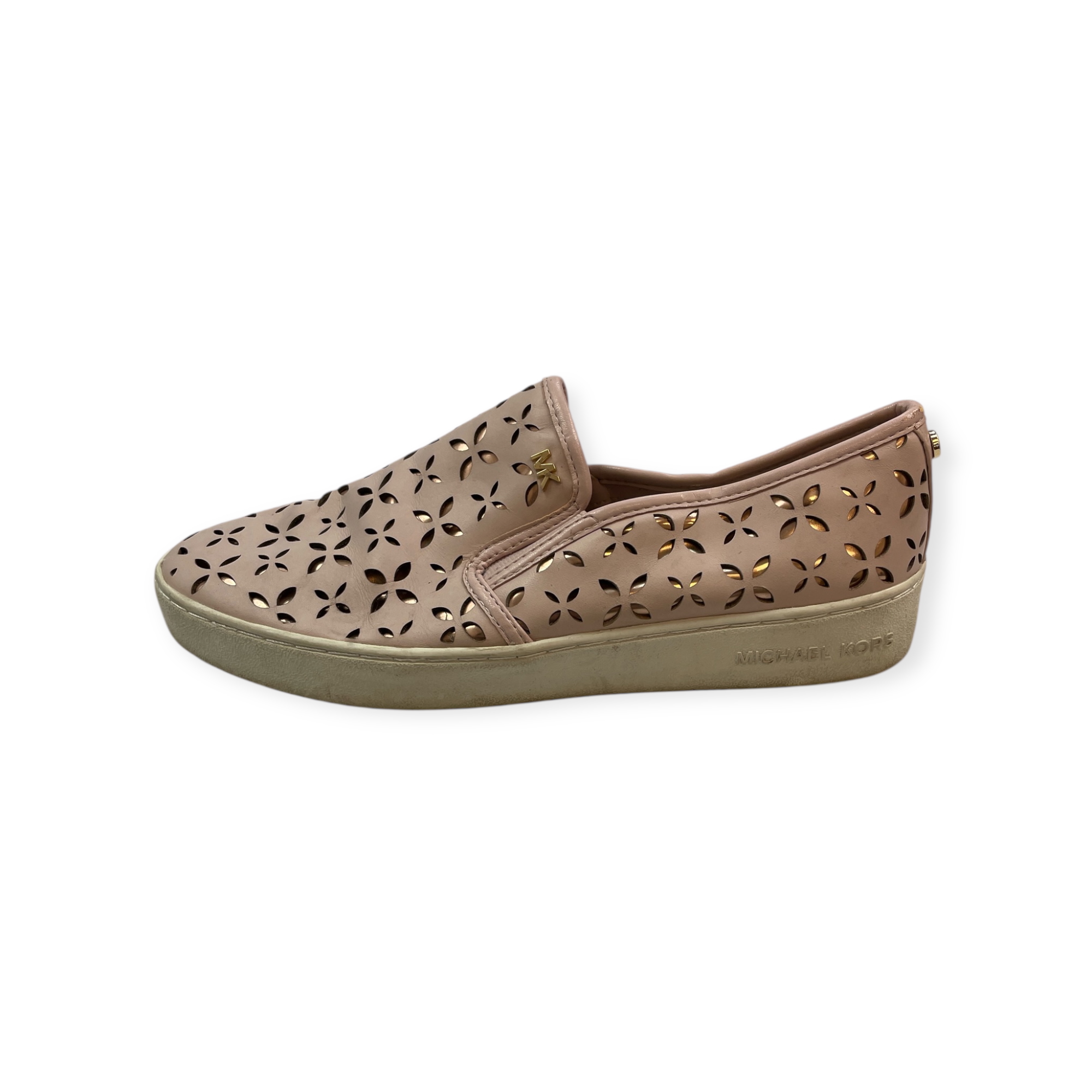 Dámské boty Michael Kors – slip on, růžové, kožené, 25,5 cm (vel 39)