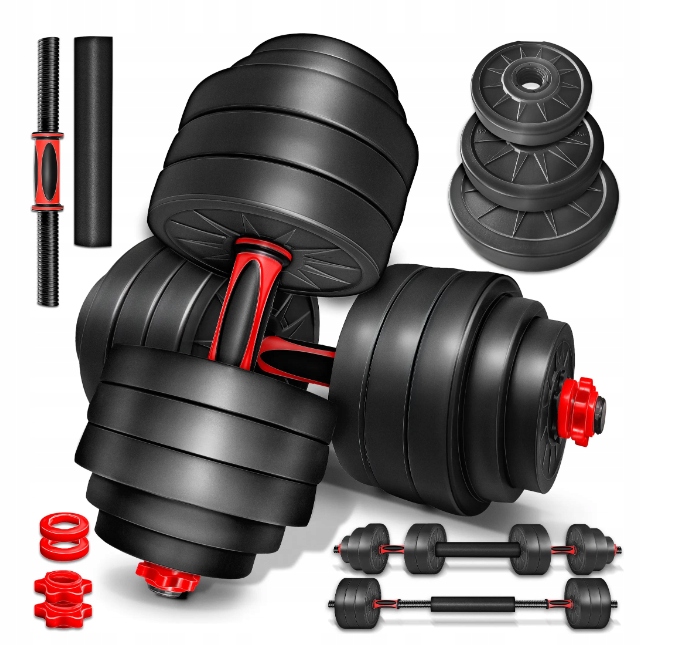 Sada nastavitelných bitumenových činek 2v1 40 kg černo červená