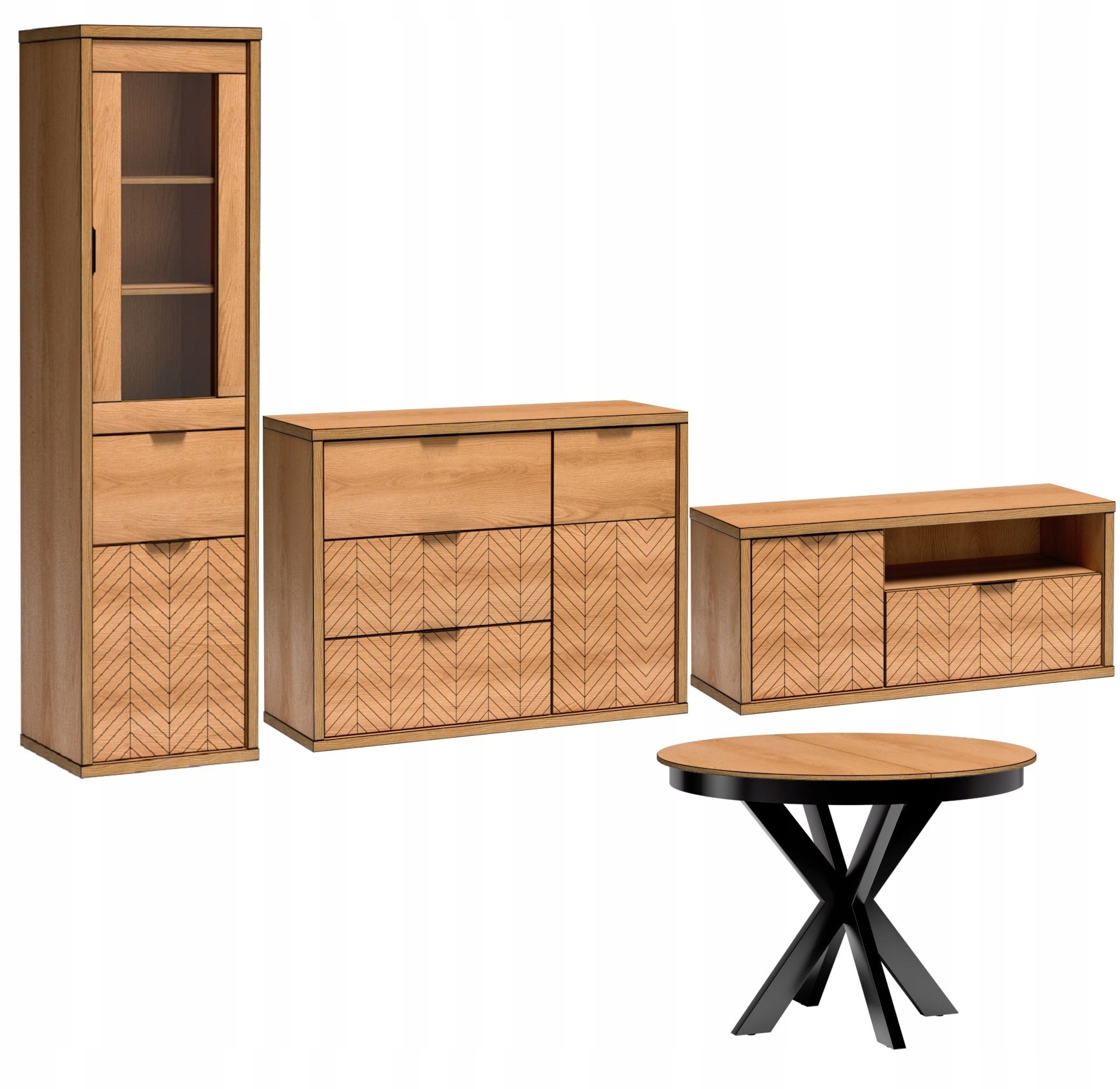 witryna salonu słupek przeszklony regał Fonti 02 Kod producenta F-2