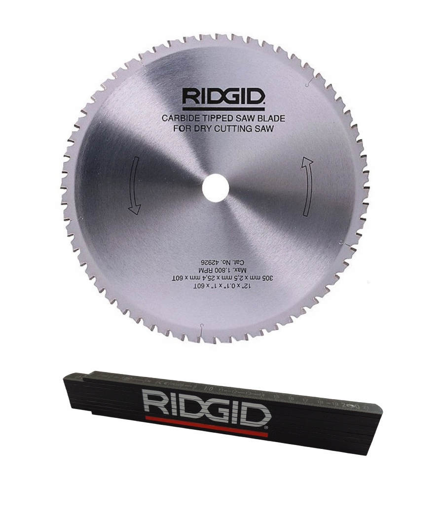 Tarcza piła z węglików spiekanych do piły Ridgid 590L miarka Stabila