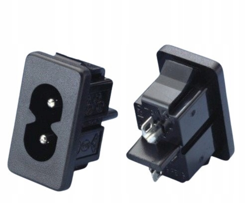 GNIAZDO ZASILAJĄCE ÓSEMKA ZATRZASK DO OBUDOWY x 2