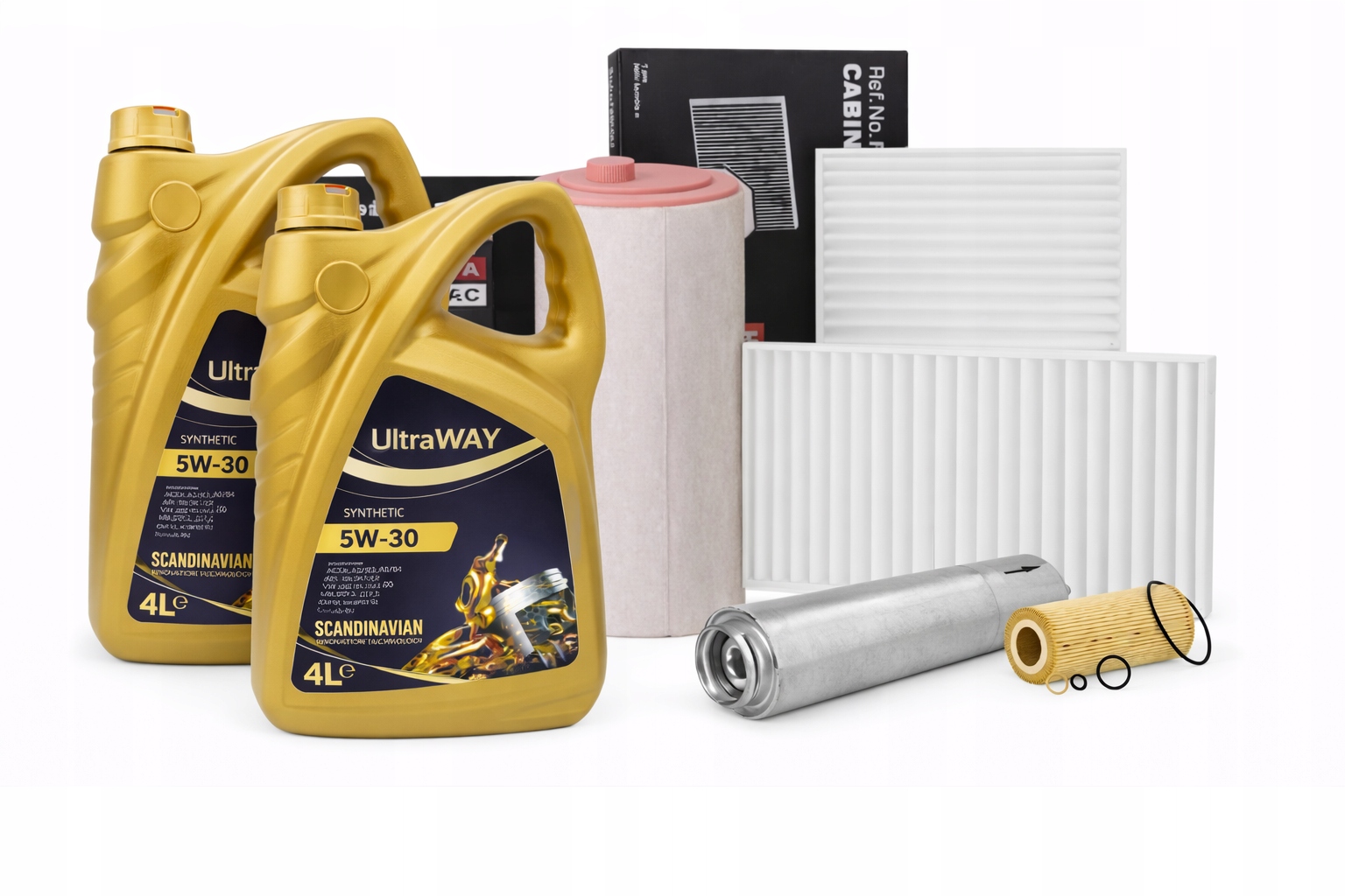 Bmw 5 E60 E61 525D 530D Sada 4X Filtrů 8L Olej 5W30