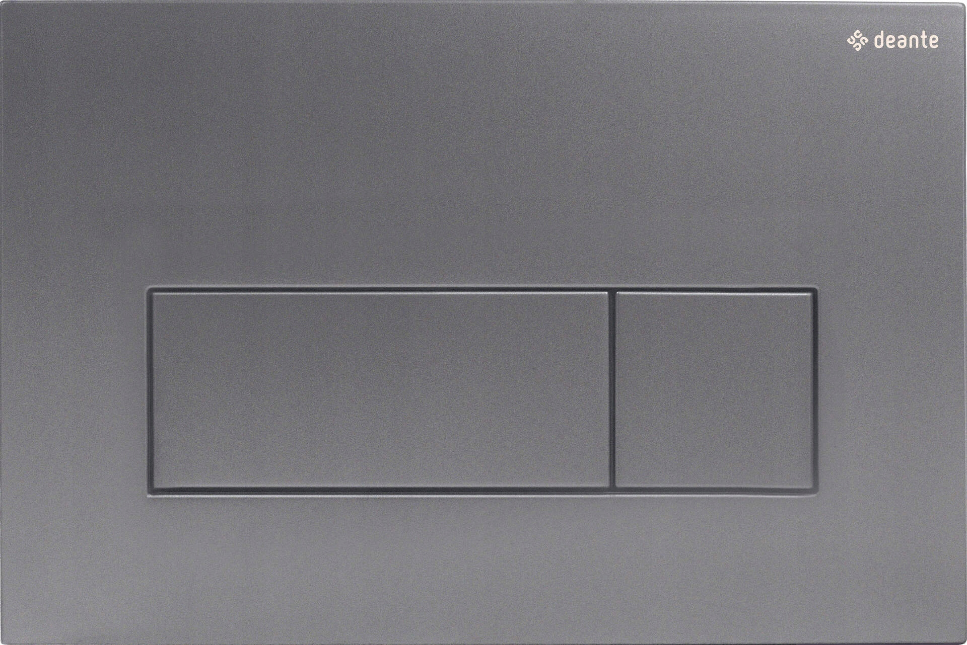 Deante Dvoudílné tlačítko Slim pro podomítkové rámy, titanová matná barva