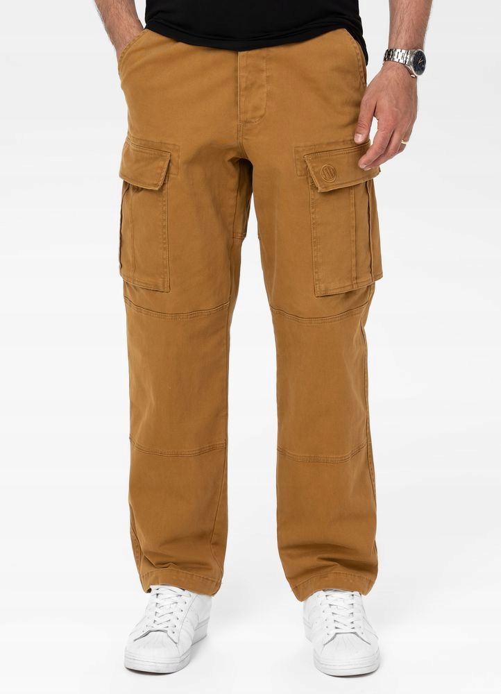 Męskie Spodnie bojówki Pitbull Bawełniane spodnie z kieszeniami Scott