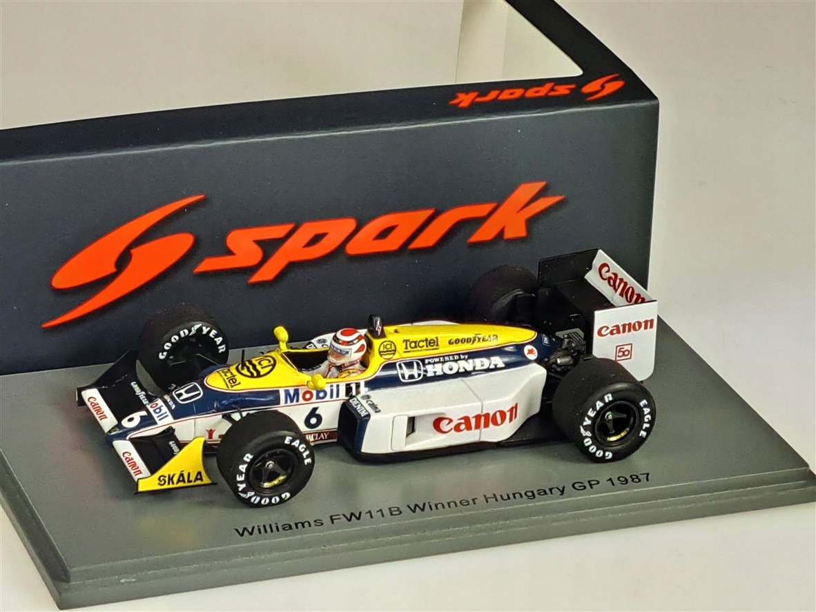 Spark Williams FW11B #6 N.Piquet vítěz Gp Maďarsko 1987 1:43