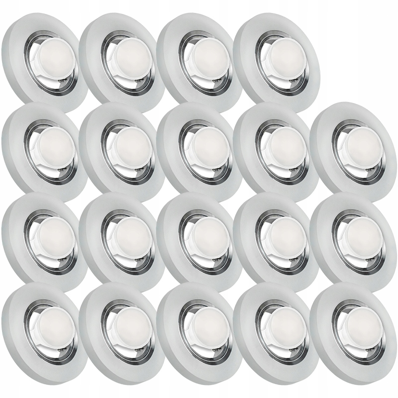 19X Skleněná Zapuštěná Lampa S Velmi Silným Sklo 5W Led Žárovka