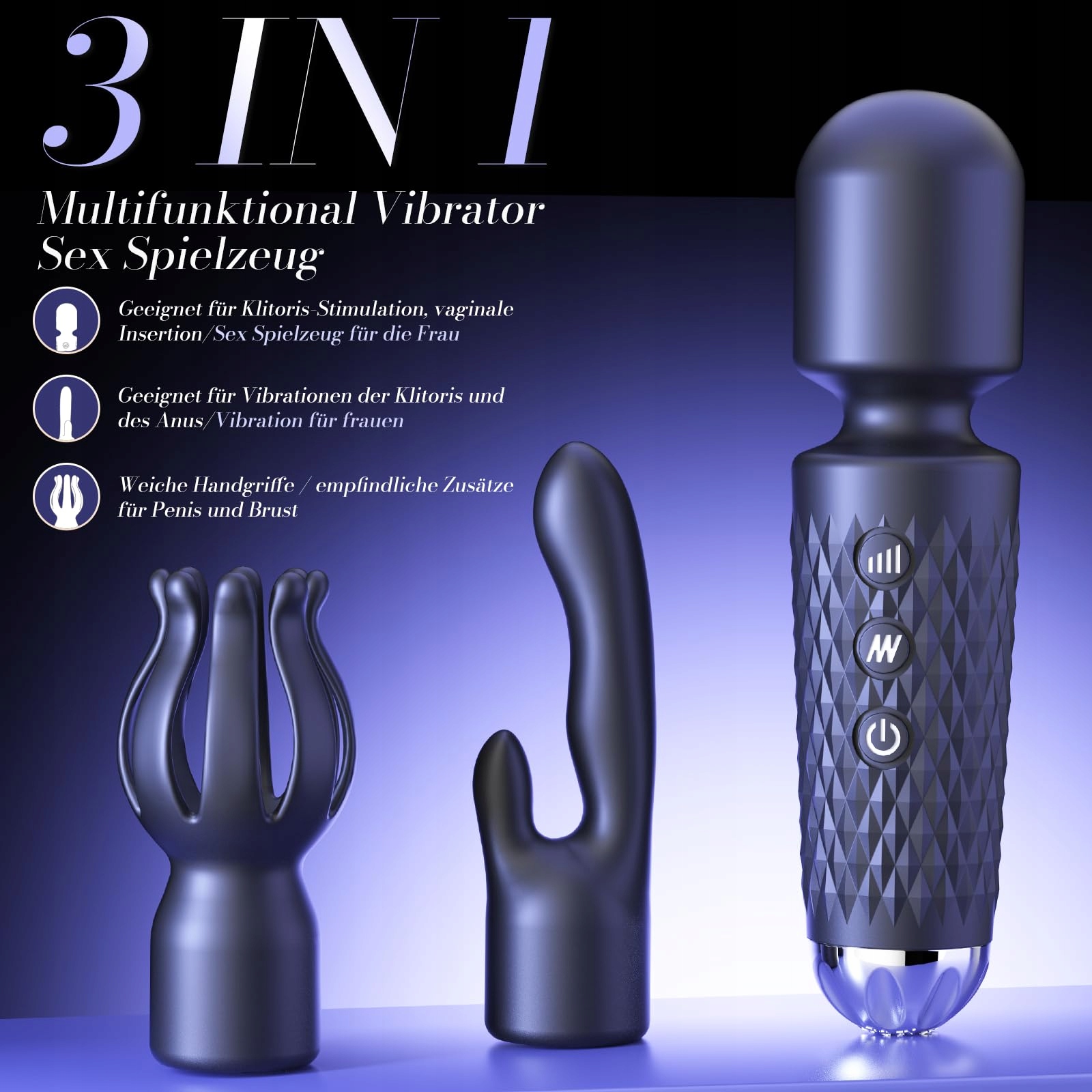 DILDO ZESTAW WIBRATORÓW DLA KOBIET I PAR MASAŻER PROSTATY 10 TRYBÓW — miniatura 2