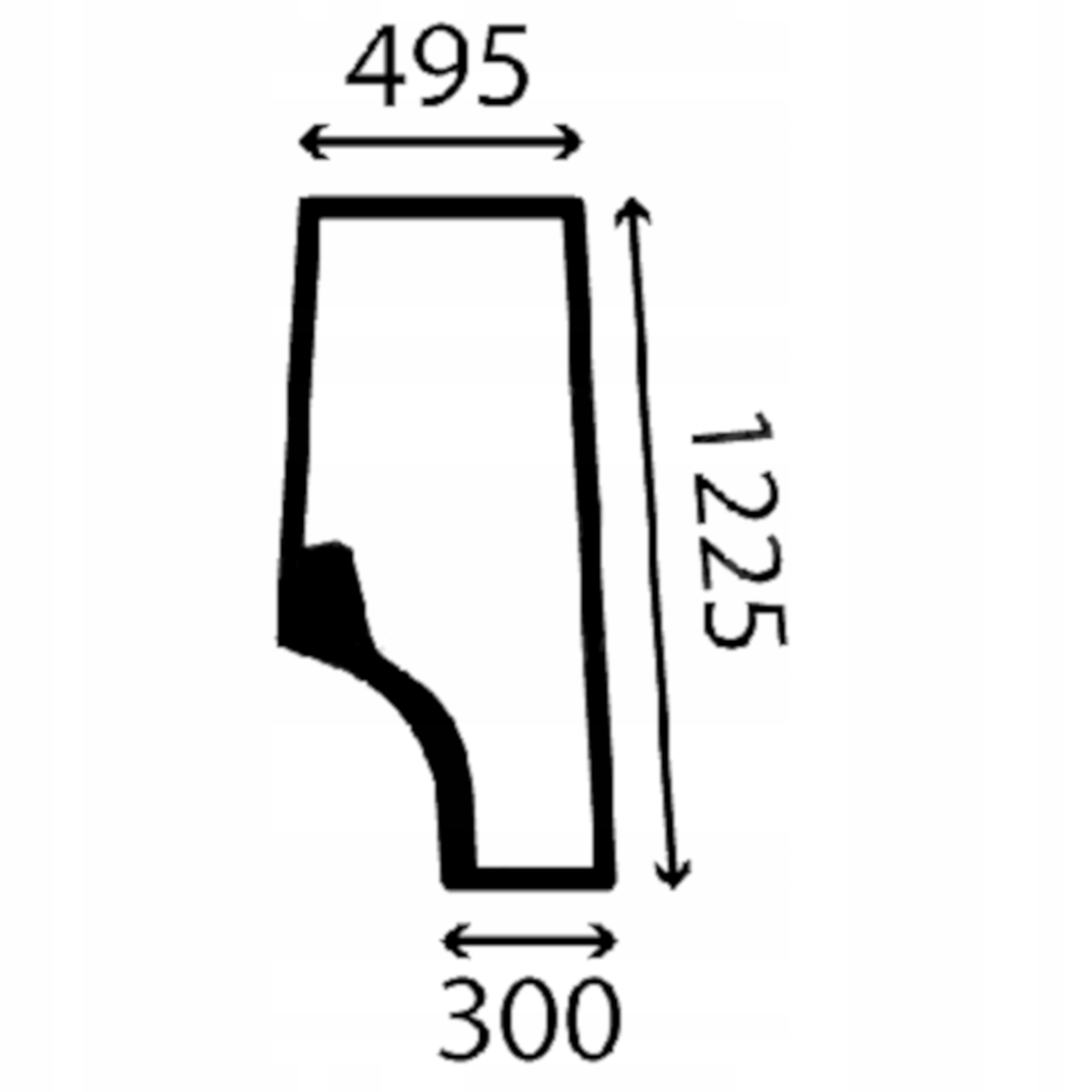 Volvo sklo levé dveře VOE16623872 (4348)