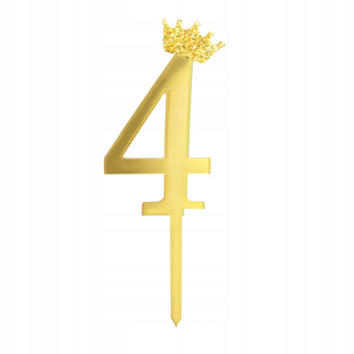 

Toper Topper Na Tort Urodziny Dekoracja 4 Lat