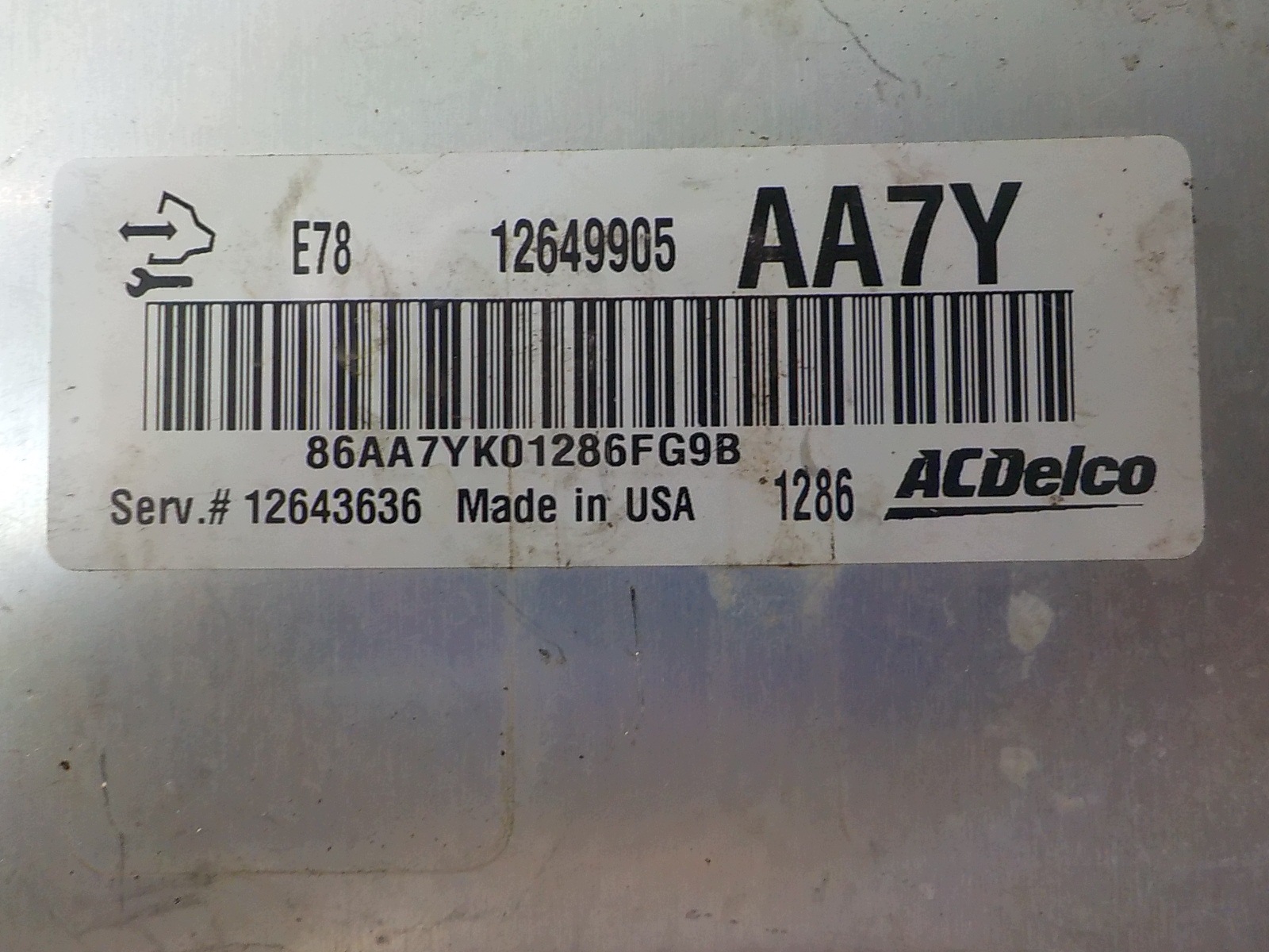 OPEL ASTRA J computer Centralina 12649905 AA7Y