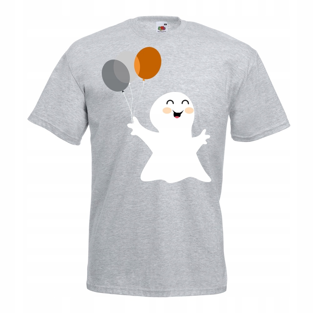 

Koszulka duch balony halloween XXL szara