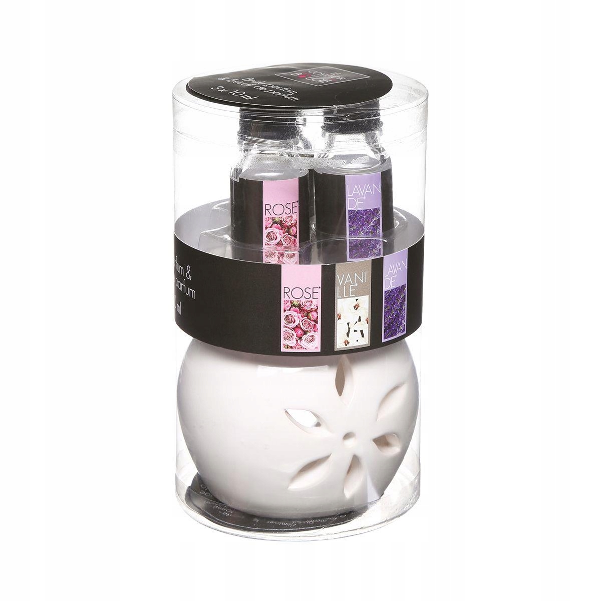 

Kominek z zestawem 3 olejków do aromaterapii 10ml
