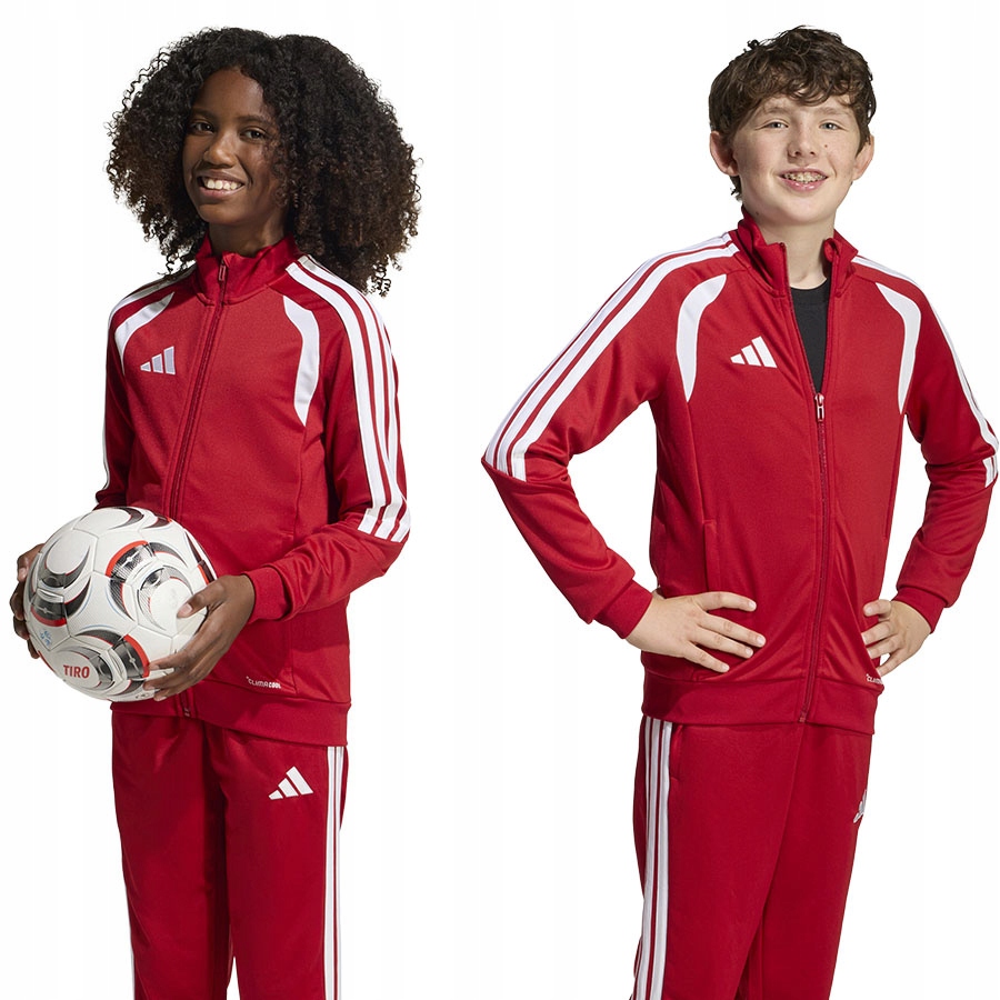 Mikina adidas Tiro 26 Training Jacket Junior JY7200 červená 164 cm