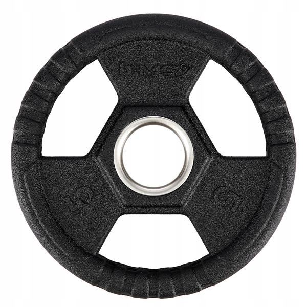 

Obciążenie na sztangę talerz bumper 5kg hms