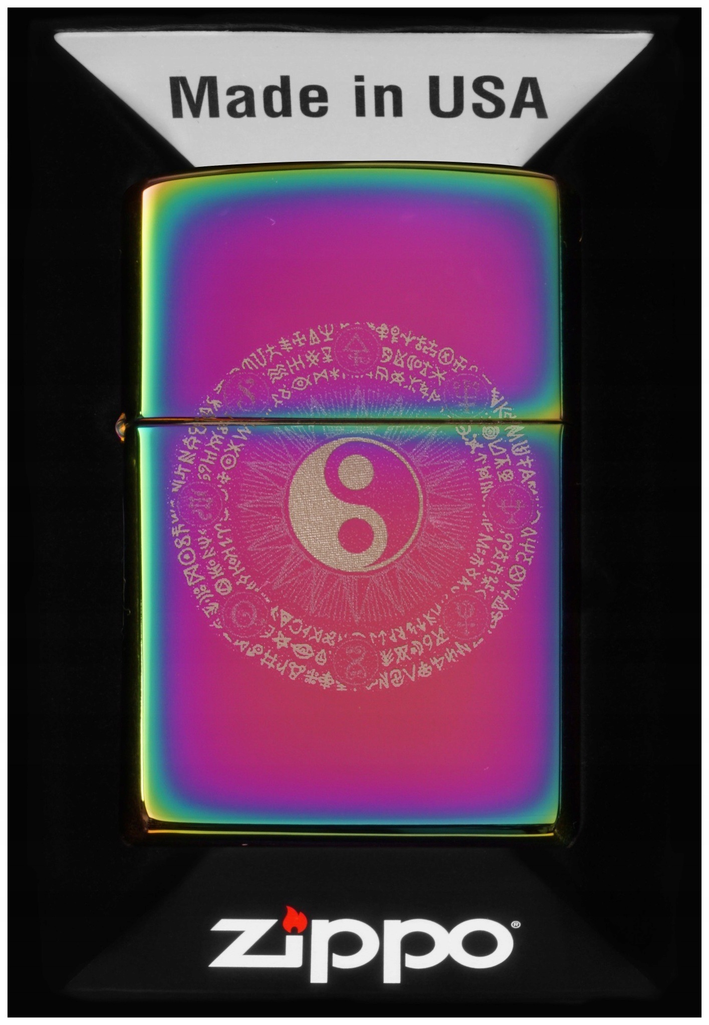 Zapalovač Zippo Ying Yang Design 60007344 Větruodolný, benzínový