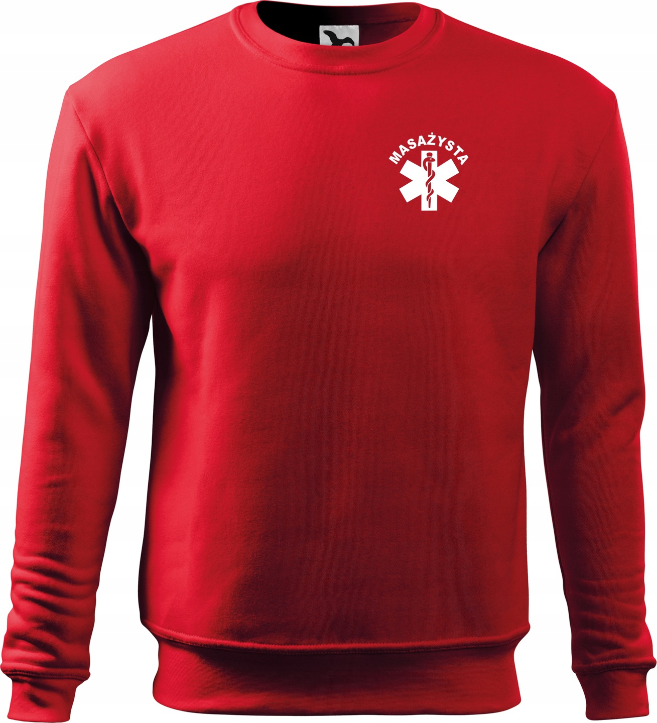 

Ciepła bluza medyczna z nadrukiem Masażysta r. 3XL