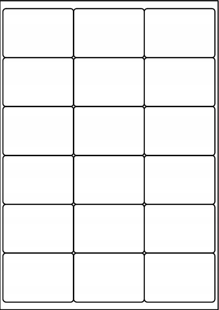 

Etykiety Samoprzylepne 68x47mm 100 Arkuszy