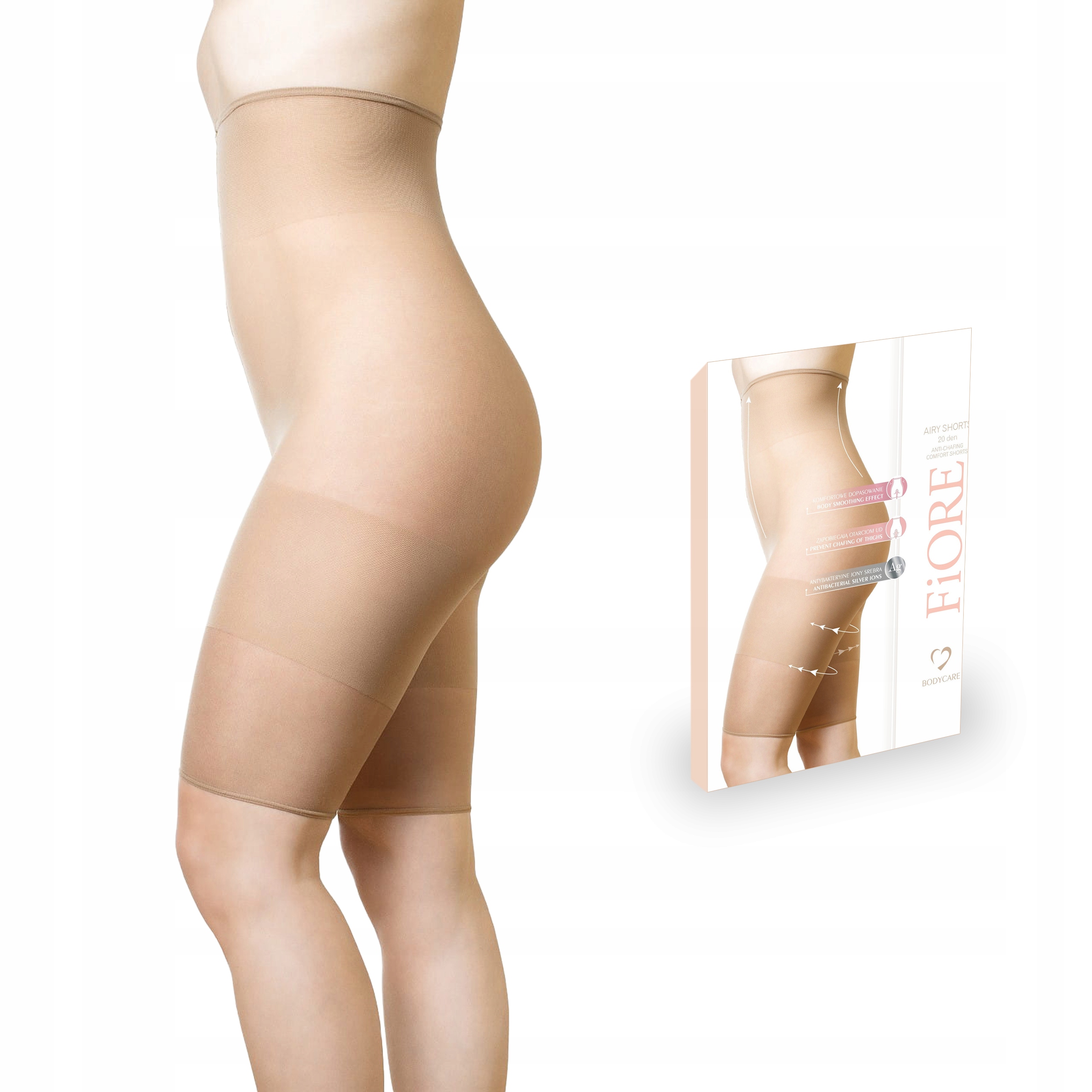 

Fiore szorty Airy Shorts jony srebra 5/6 beżowe