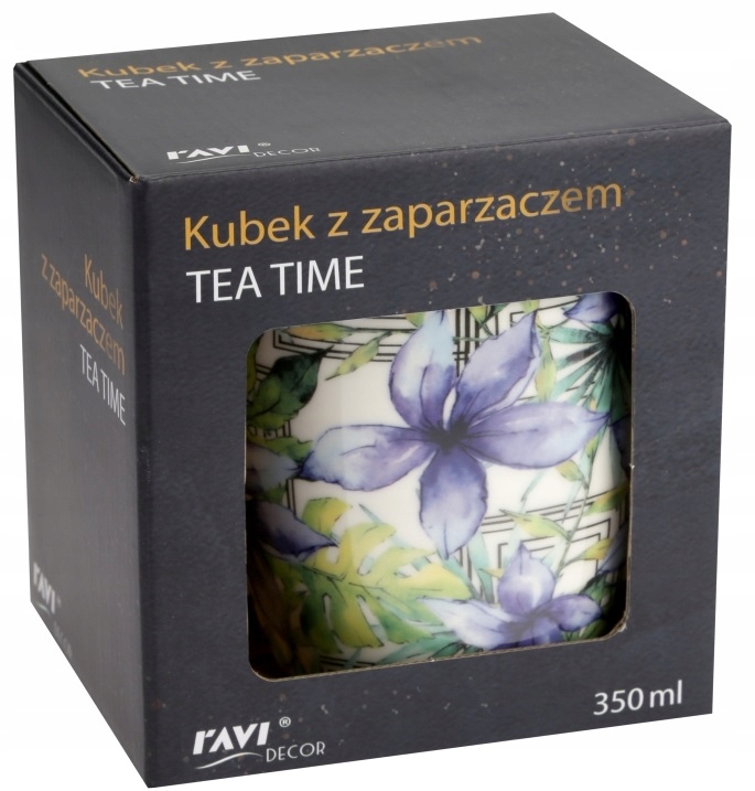 

Kubek Z Zaparzaczem Tea Time Porcelana 350ML WZ.1