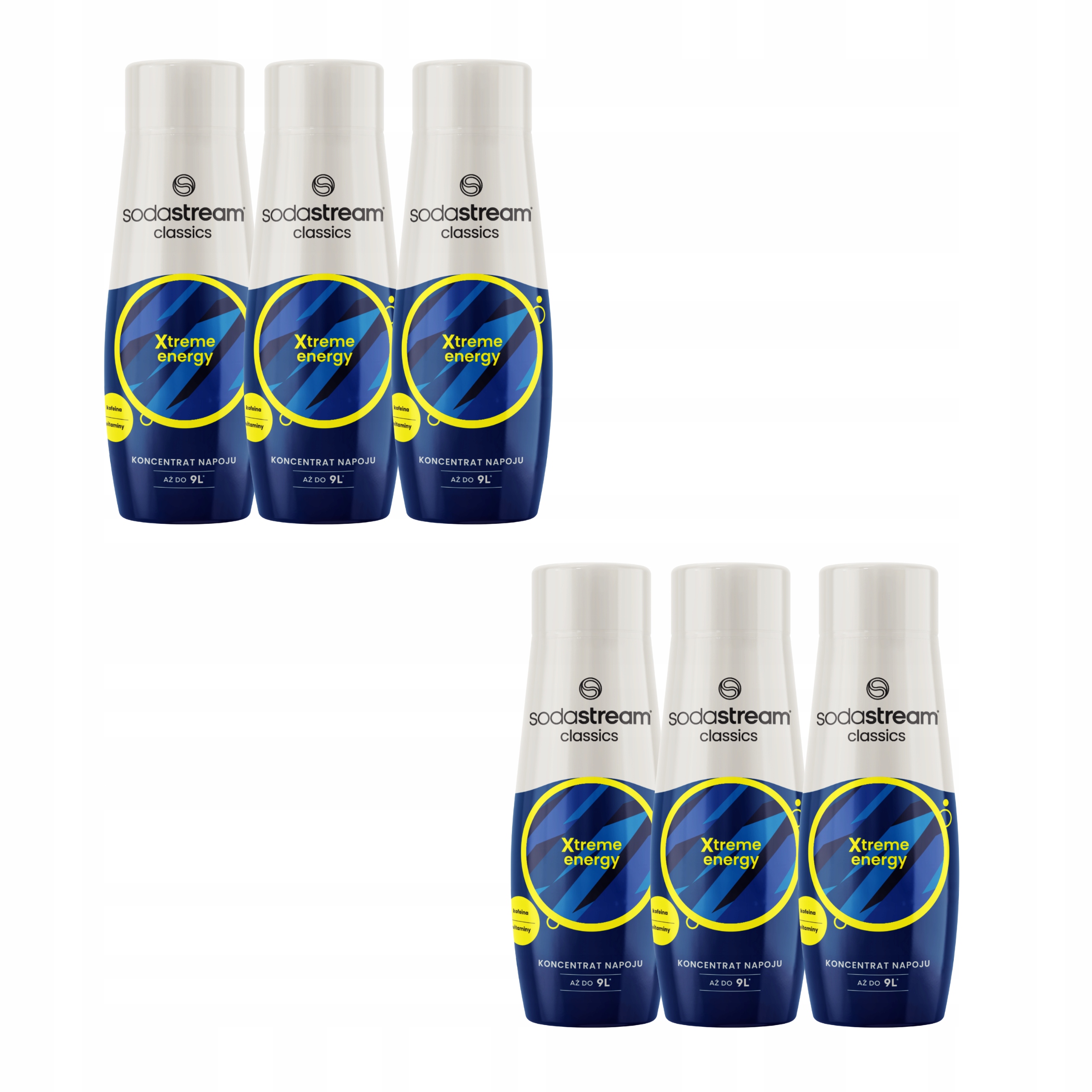 Levně 6 x koncentrát sirupu do saturátoru Energy Soda Stream, energetický nápoj